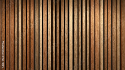A detailed image of a wooden wall. The vertical lines add depth and texture to the surface