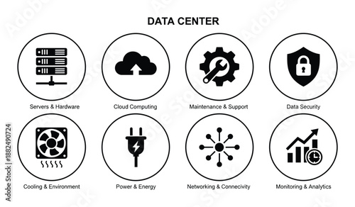 Simple cyborg robot stand isolated on transparent background for futuristic design in monochrome style