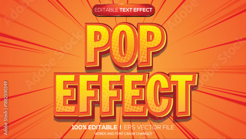 3d text effect pop effect theme