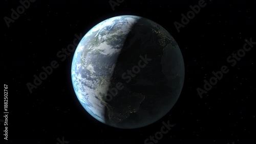 Location and map of Iceland on the surface of the earth at night.