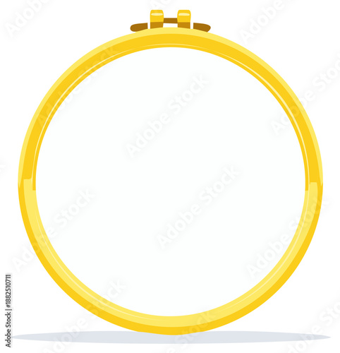 Embroidery Hoop Illustration Circle Frame for Needlework and Cross Stitching