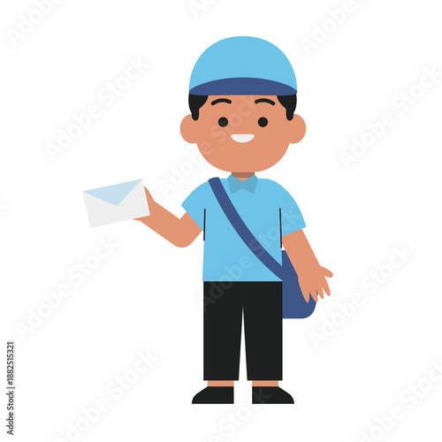 Cartoon Postman Character
