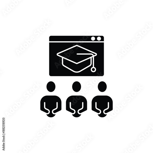group class concept line icon. Simple element illustration. group class concept outline symbol design.
