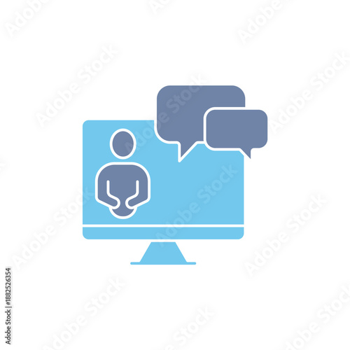 mentor icons set. Set of editable stroke icons.Set of mentor