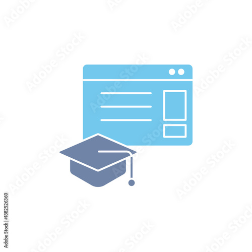 educational website icons set. Set of editable stroke icons.Set of educational website