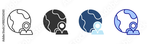 Destination Icon Set. Designed In Multi Style