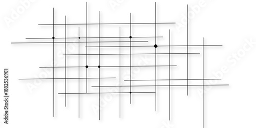 Science technology futuristic concept abstract background. Technology abstract white digital background connected dot with black stock lines. abstract architectural abstract gray stroke lines vector.