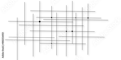 Science technology futuristic concept abstract background. Technology abstract white digital background connected dot with black stock lines. abstract architectural abstract gray stroke lines vector.