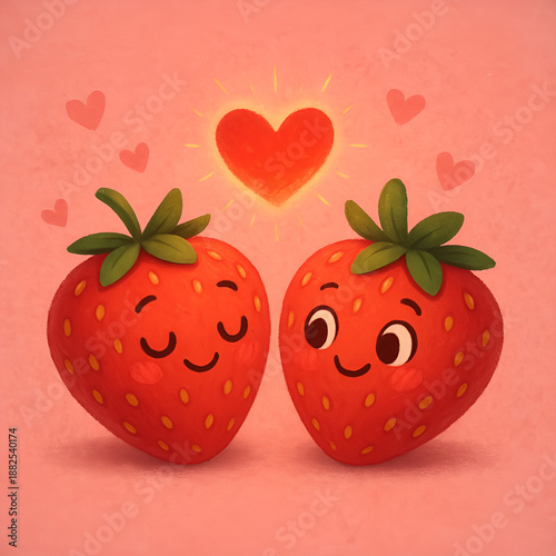 heart shaped strawberry