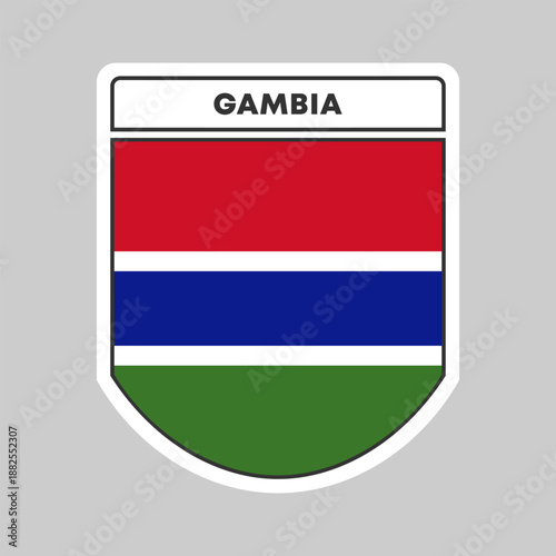 Free Download National flag of Gambia illustration design - GFXLoad