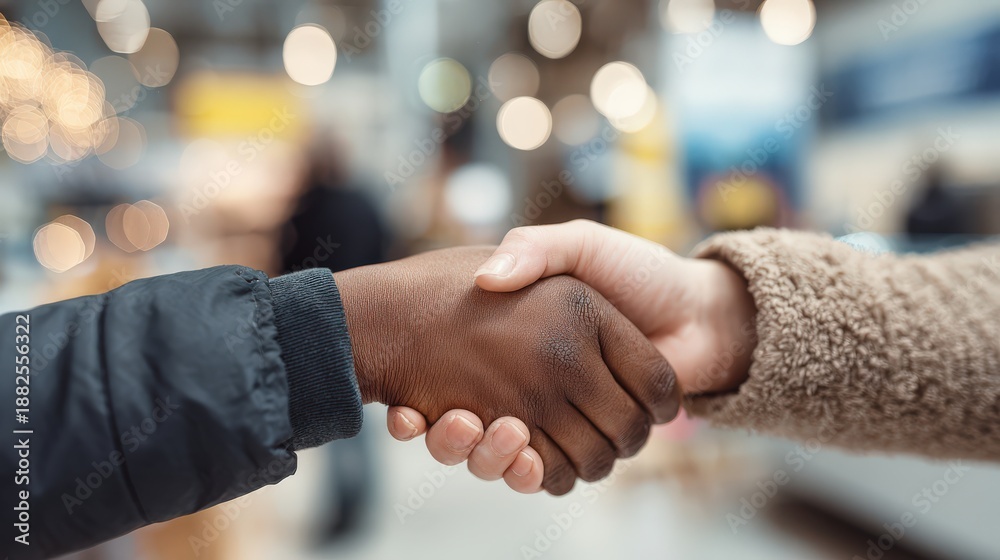 Fototapeta premium Clinic Reception Service Handshake
