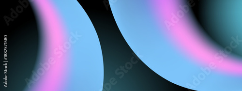 Dreamy blue and pink gradient waves gently flowing across a dark background with a soft glowing effect
