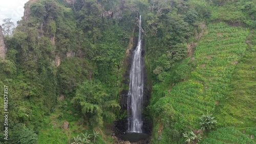 waterfall in the mountains