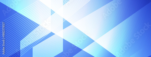 Clean and professional blue background featuring transparent overlapping geometric panels and fine diagonal stripes