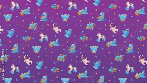 children's toy pattern background