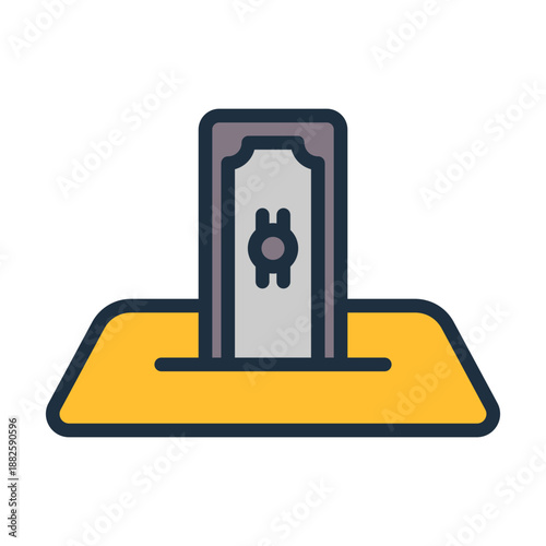 Direct Deposit Icon - Lineal Color