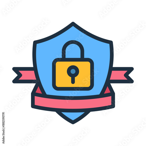 Confidentiality Icon - Lineal Color