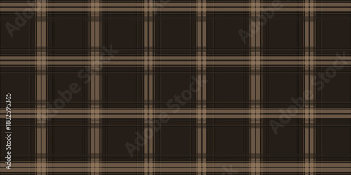Seamless plaid pattern, brown, cream, suitable for designing clothes such as skirts and pants to add a chic and striking look to your outfit, vector illustration.