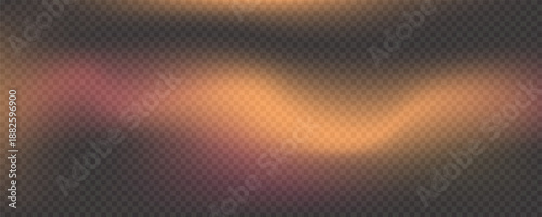 Red orange light leak film overlay effect on transparent checkered background for vintage photo design and creative digital compositing