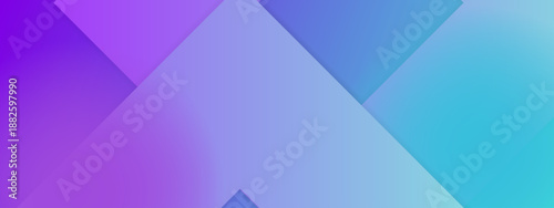 A calming abstract design of overlapping diagonal planes in purple blue and cyan tones