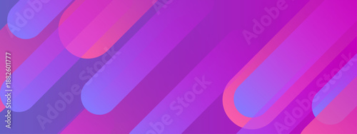 Energetic abstract background with vibrant violet and pink diagonal pill shapes creating a rhythmic pattern