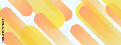 Bright and cheerful abstract background featuring soft orange and yellow rounded shapes on a pale base