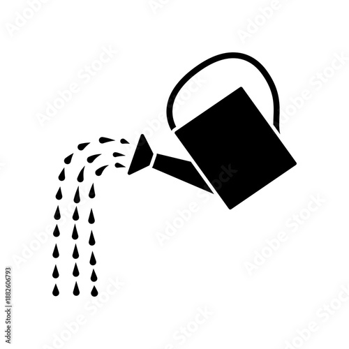Watering can icon design template