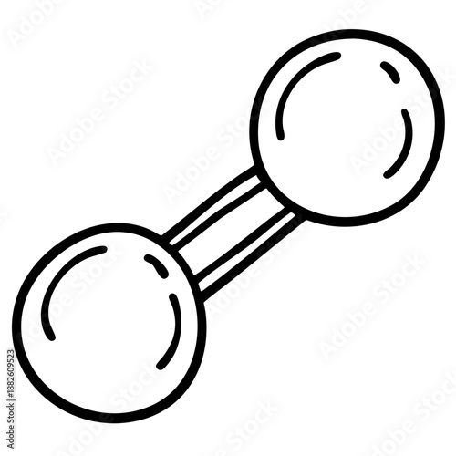 hydrogen fuel doodle art minimalistic hand drawn black and white outline