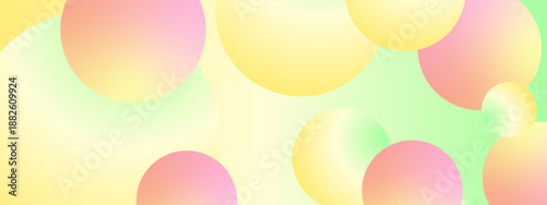 Bright and airy background featuring warm pastel orbs and subtle green gradient highlights