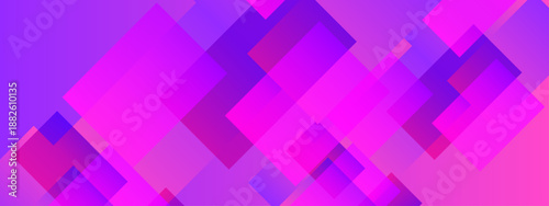 Modern purple and magenta translucent rhombus shapes layered to create a deep and stylish neon geometric abstract art