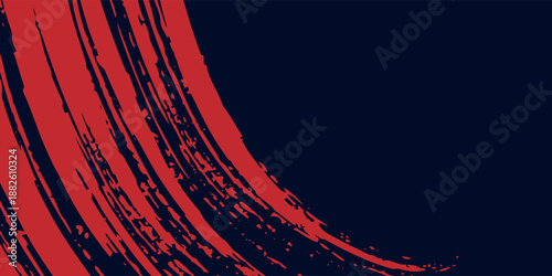 Red halftone dots blue color pattern gradient grunge texture background. Dot pop art comic sport style vector illustration, Eps 10.