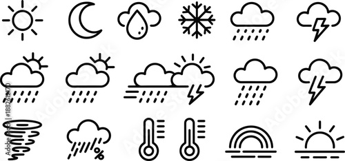 Weather Icons Collection for Weather Forecasting
