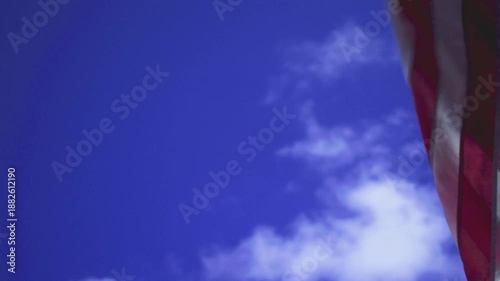 American Flag Blowing in the Wind 2