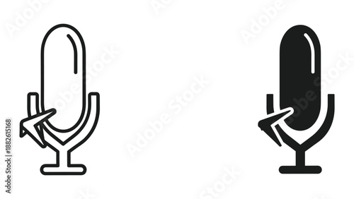 Simple microphone icon design