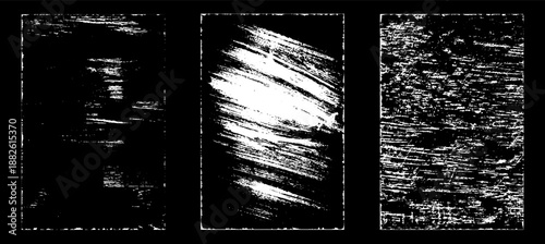 Grunge worn paper effect. Overlay texture stamps with old paper. Stamps distress grain surface dust and rough background concept. Illustration place over object to create grunge effect.
