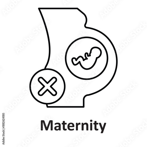 Maternity Icon Vector Icon which can easily modify or edit