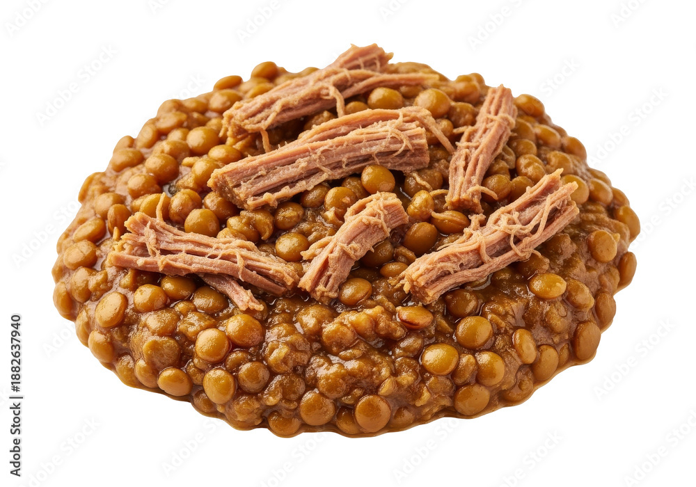 Obraz premium round caramel peanut brittle with sesame seeds
