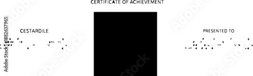 Certificate of Achievement template for recognition and reward
