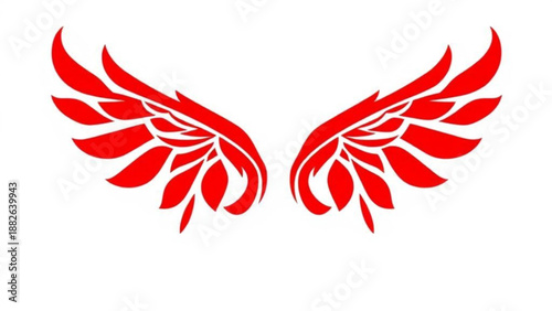 Vector illustration of a red hot chili pepper design featuring a stylized fire dragon and seafood shrimp icon for a nature food logo or zodiac tattoo art