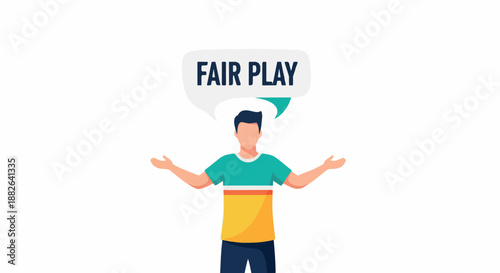 Fair play concept with transparent background