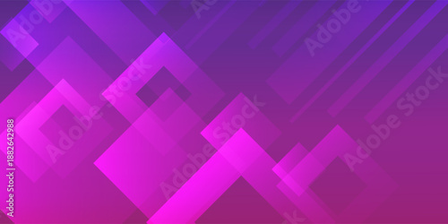 Vibrant Purple Geometric Background With Magenta Gradients And Modern Square Shapes eps10