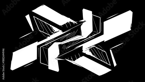 Fantasy line art illustration of a regal queen or noble lady in a flowing gown holding a large ornamental sword, medieval character design