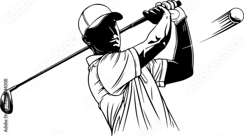 Aquarius Zodiac Tarot Card Line Art Illustration, Nude Woman Pouring Water from Jugs under Seven Stars