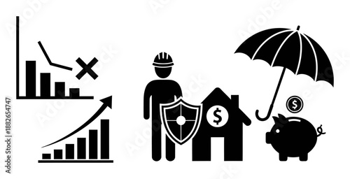 Retirement Planning Concept - Vector Illustration