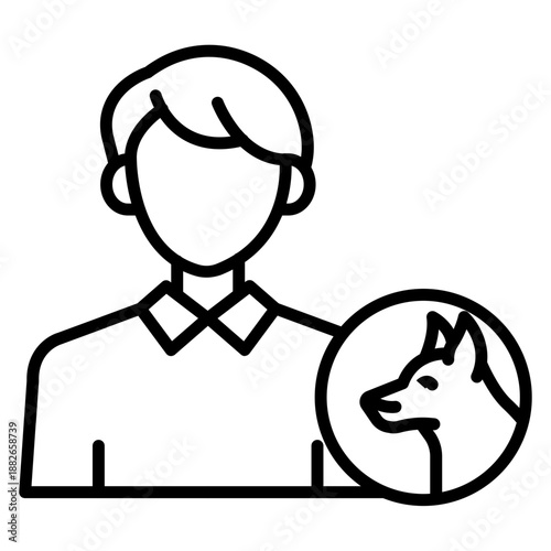 Animal Handler Male Icon