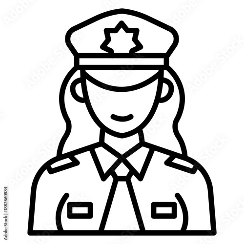 Policewoman Icon