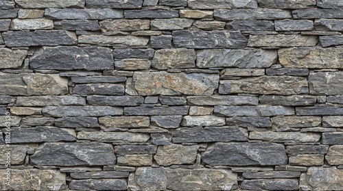 Seamless stacked natural stone wall texture background