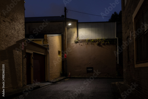 Urban scene at night