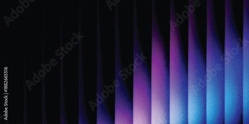 Grainy background glowing blurred color flow banner poster cover design, noise texture. Refracted Glass Gradient Effect. Ribbed glass morphism texture.