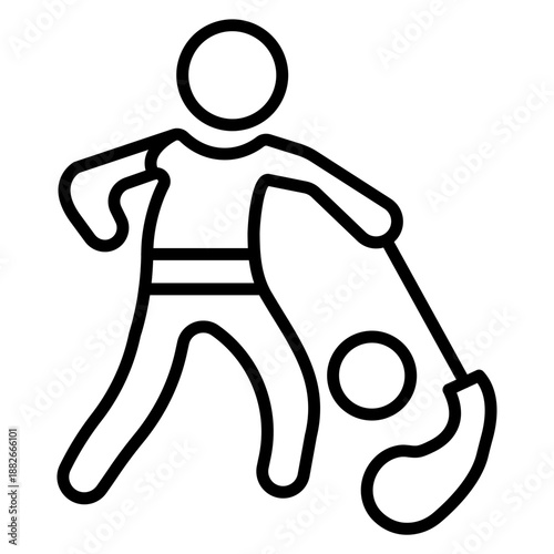 Golf Player Male Icon